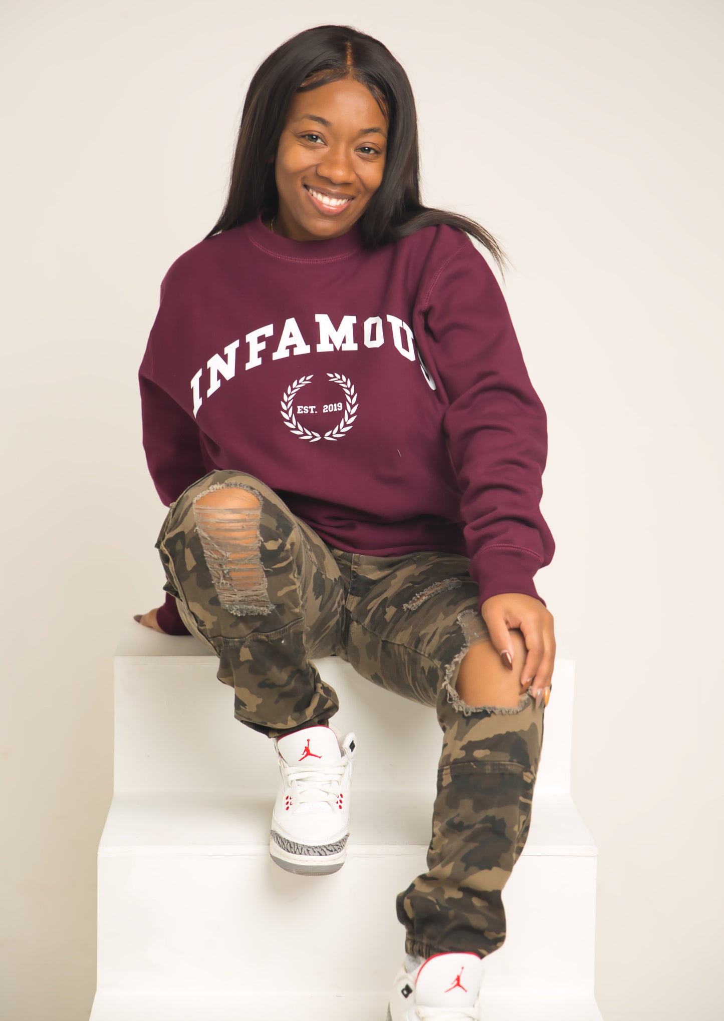 Collegiate Crewneck - Maroon