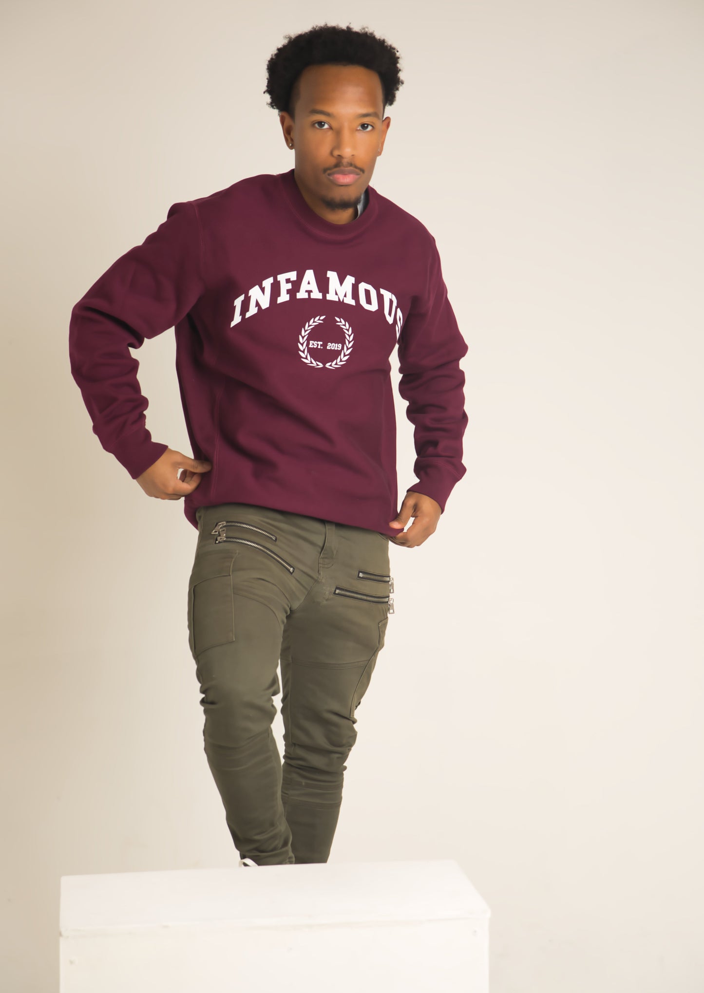 Collegiate Crewneck - Maroon