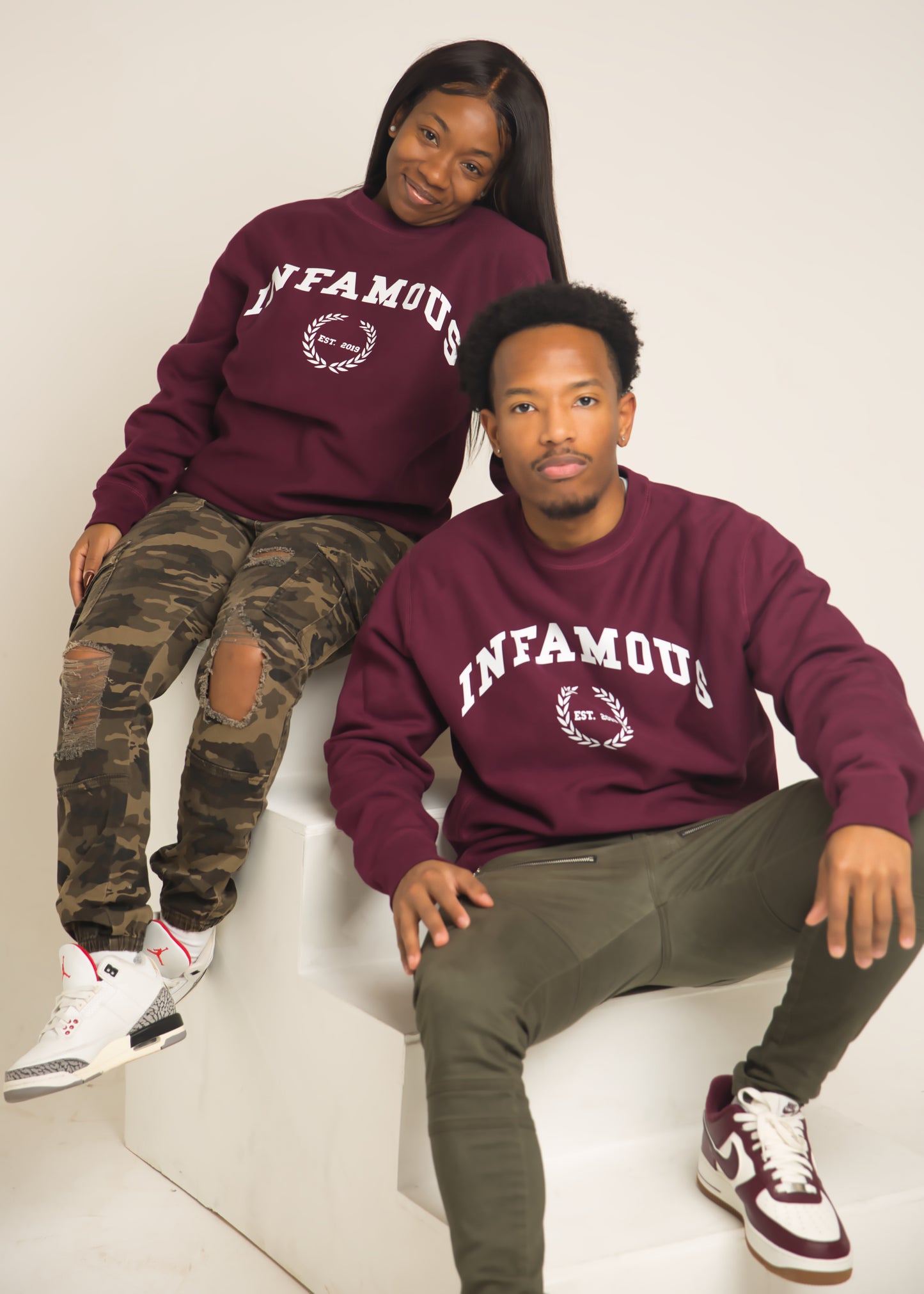 Collegiate Crewneck - Maroon