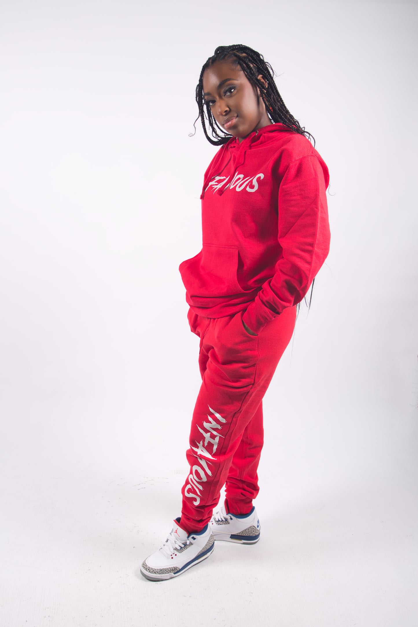 Red Reflective Joggers