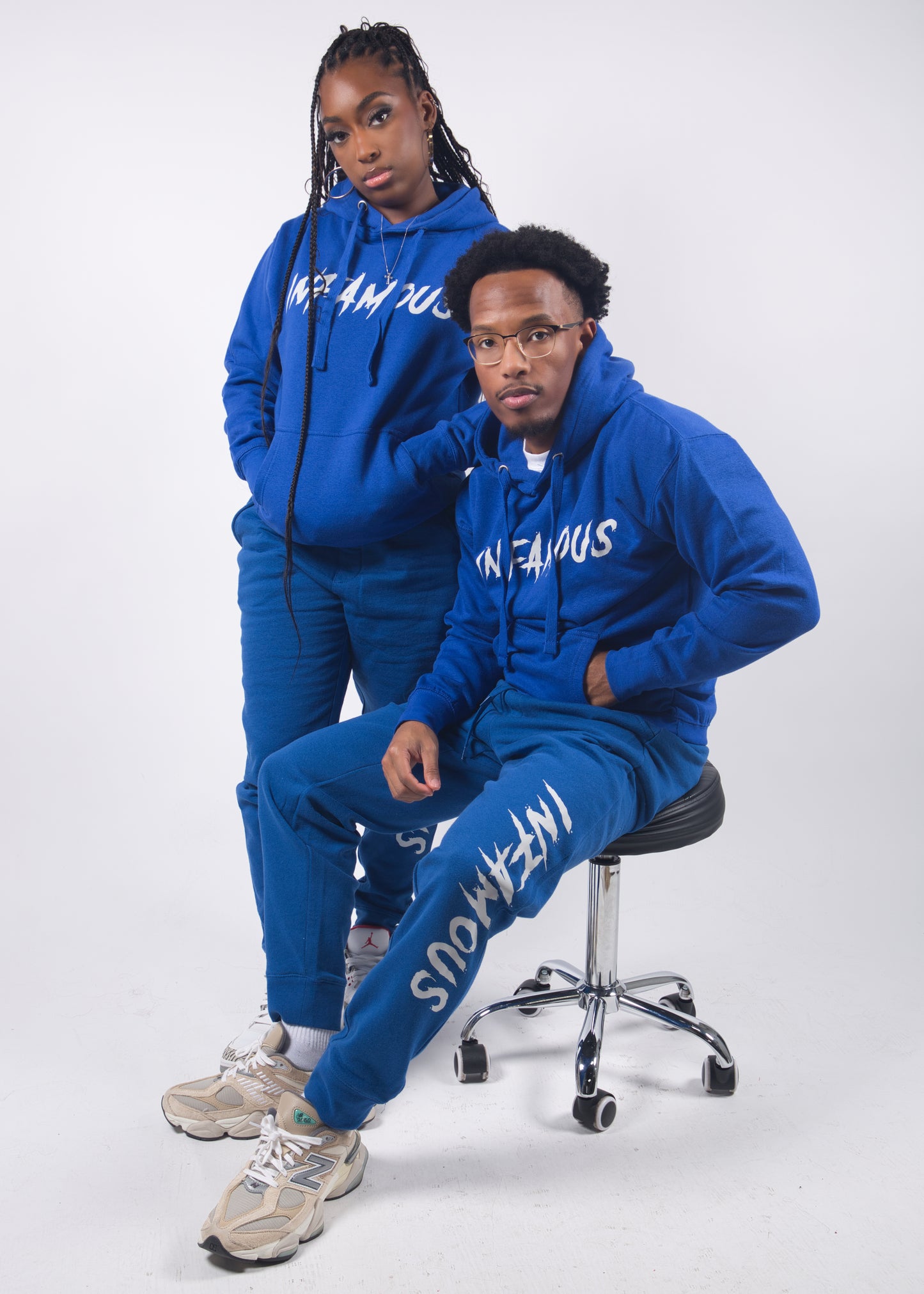 Blue Reflective Joggers