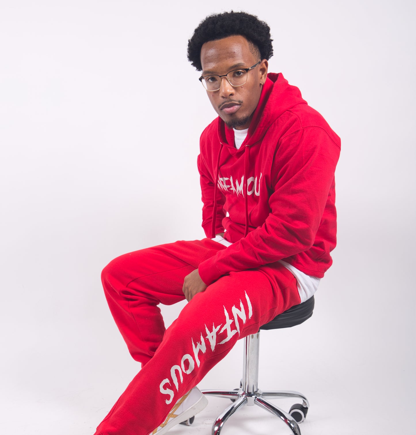 Red Reflective Joggers