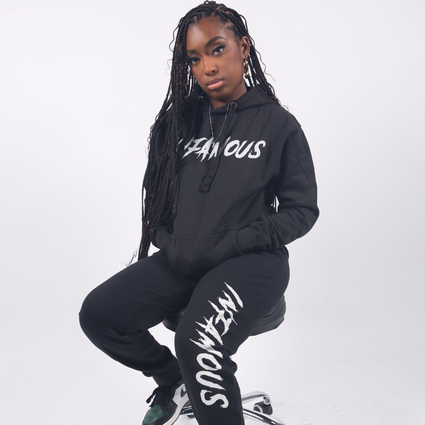 Black Reflective Joggers