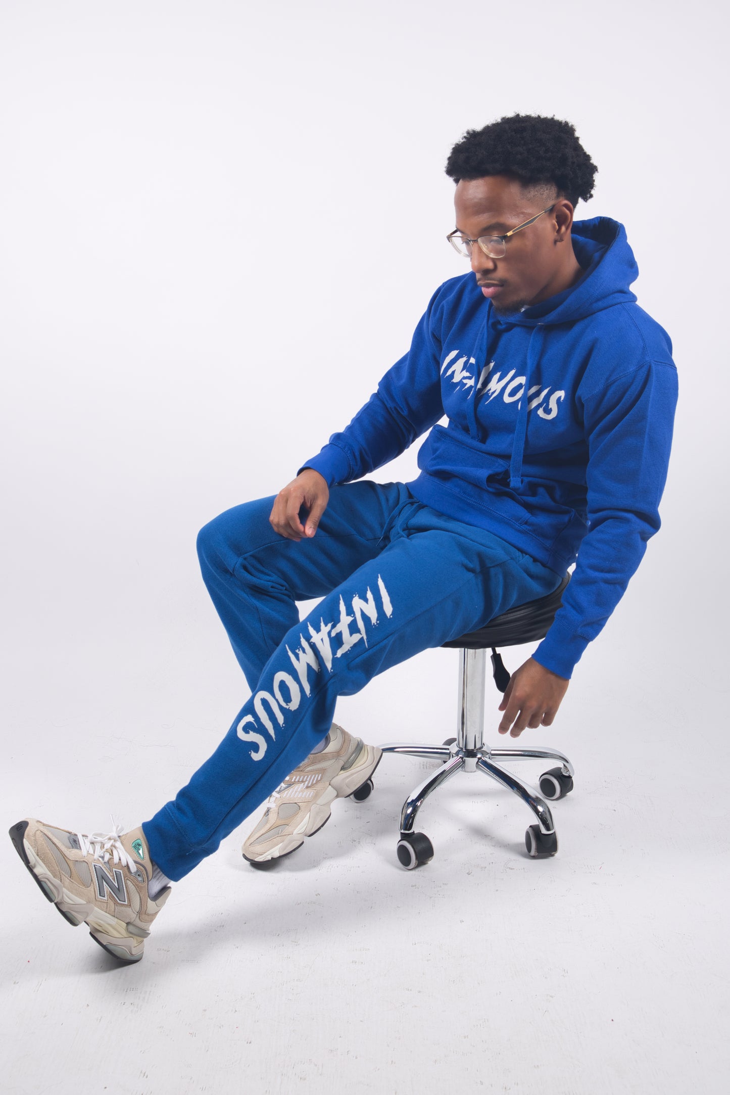 Blue Reflective Joggers