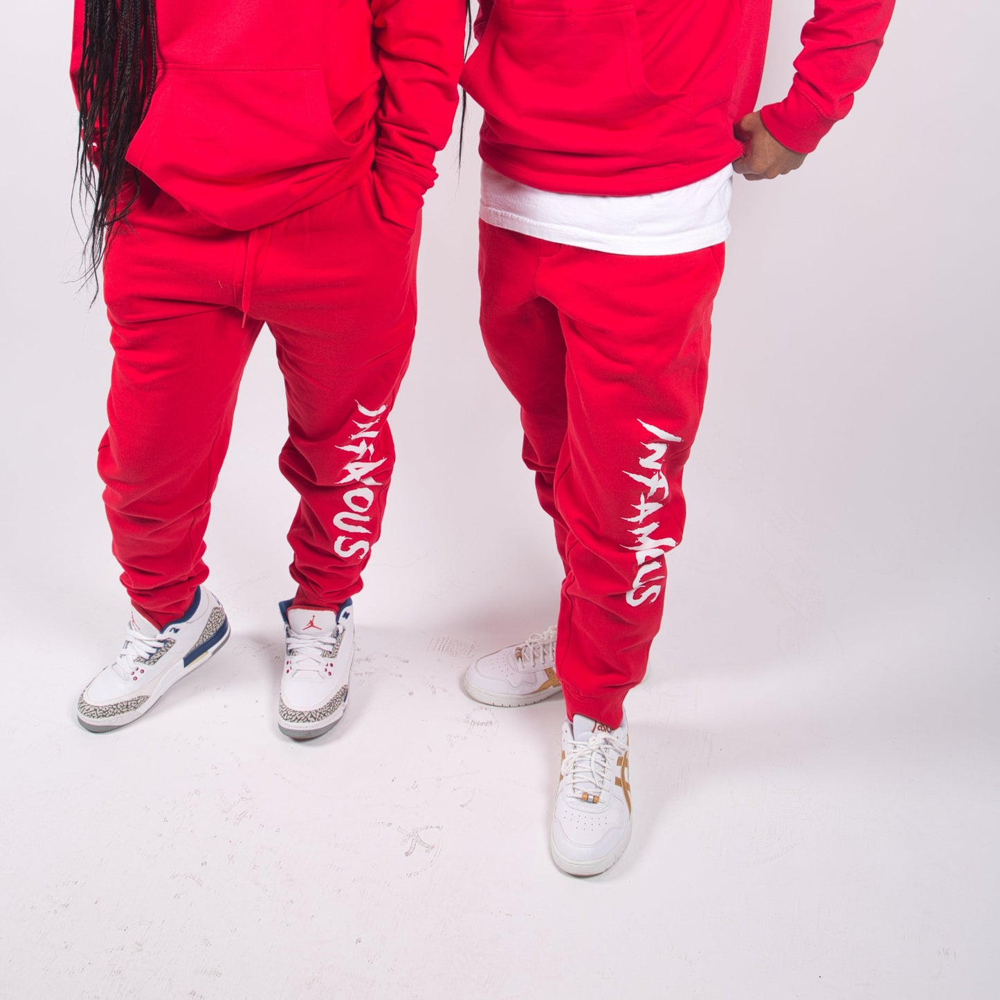 Red Reflective Joggers