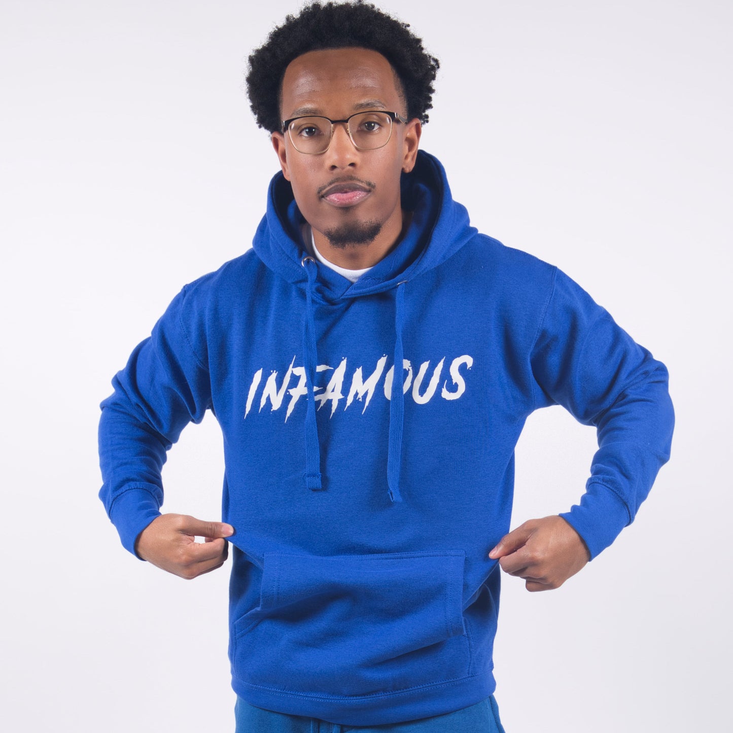 Blue Reflective Hoodie