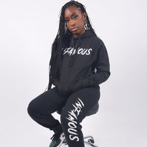 Black Reflective Joggers