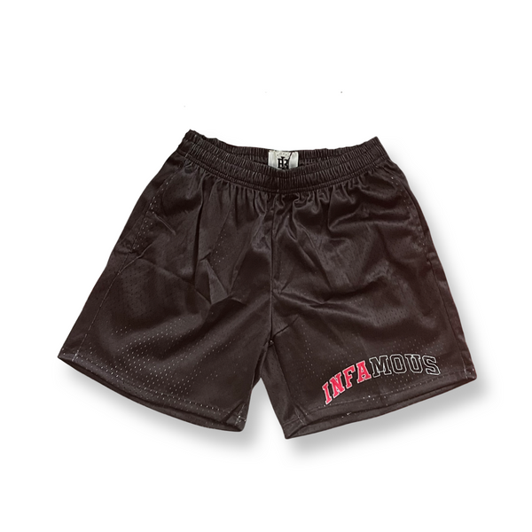 Shop ICER BRANDS MEN Chicago Bulls Mesh Shorts GSMC710S-BLK black